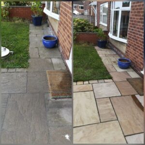 pressure washing patio