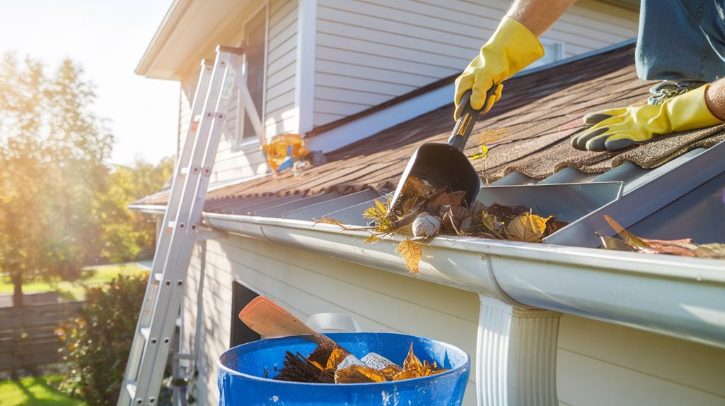 Best Way to Clean Gutters on a Two Story House