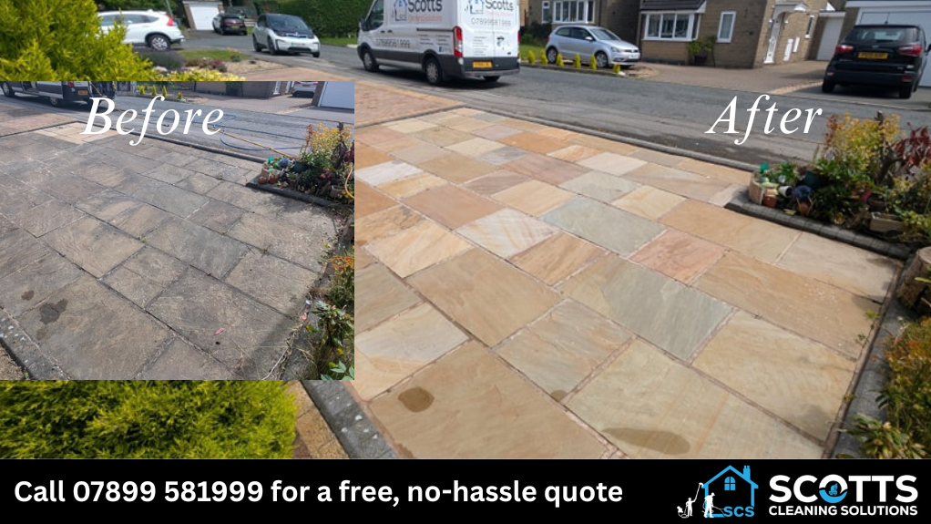 pressure washing job in barrowford