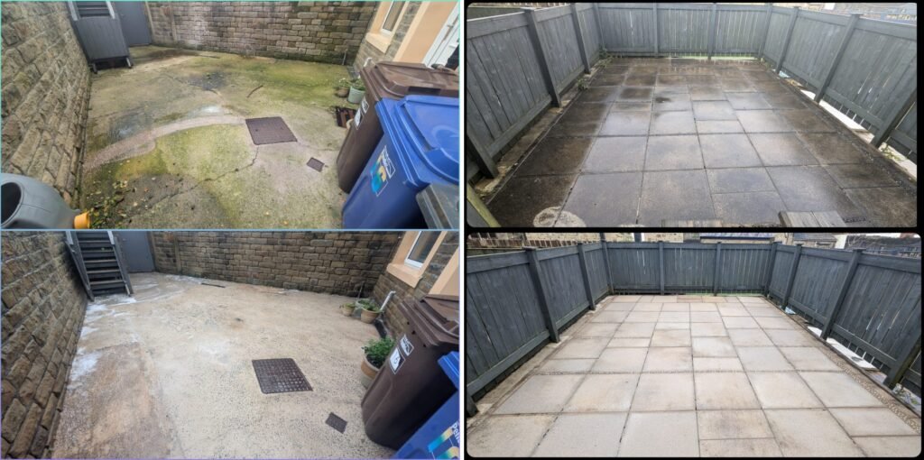 Concrete yard clean